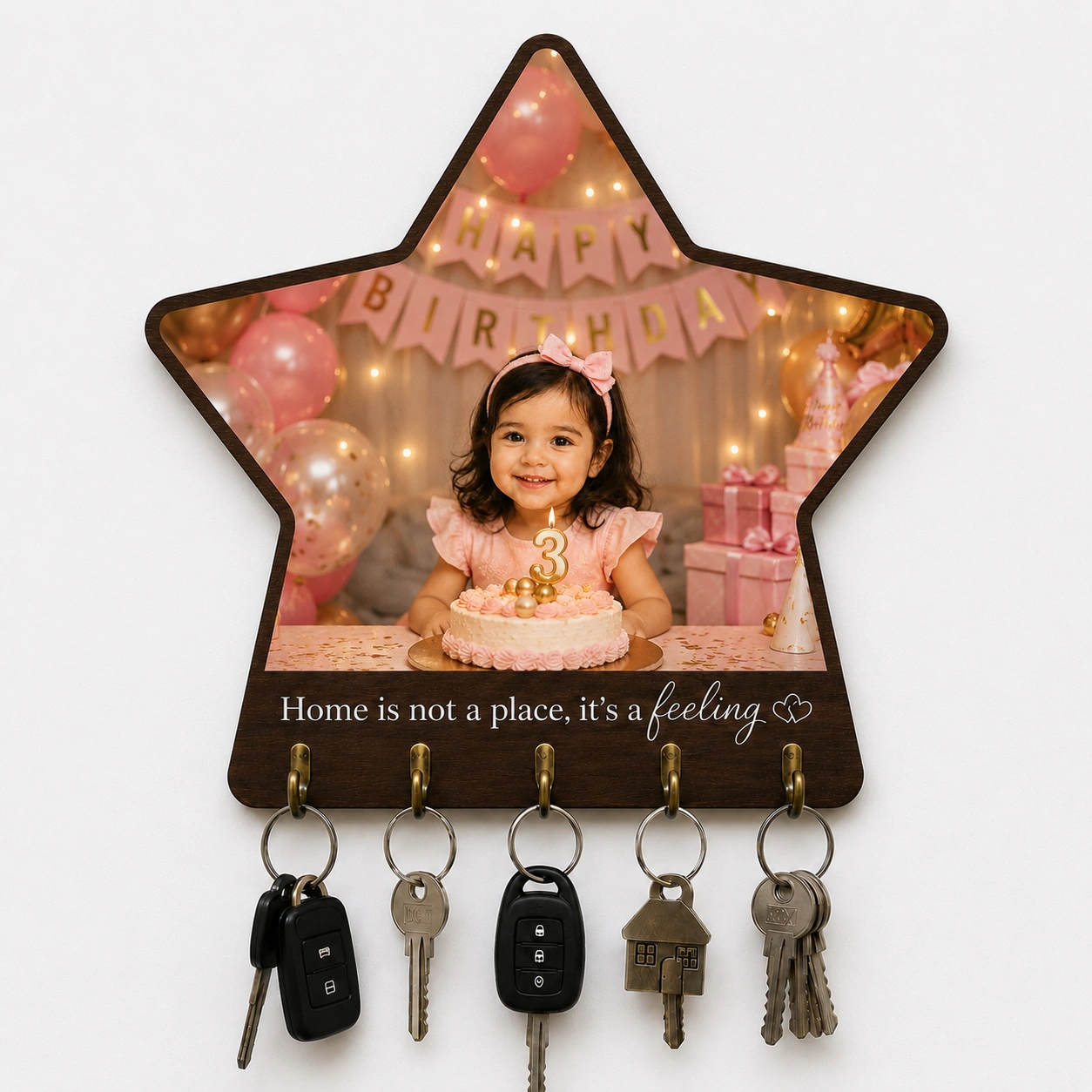 Birtahday Princess Photo Key Hanger